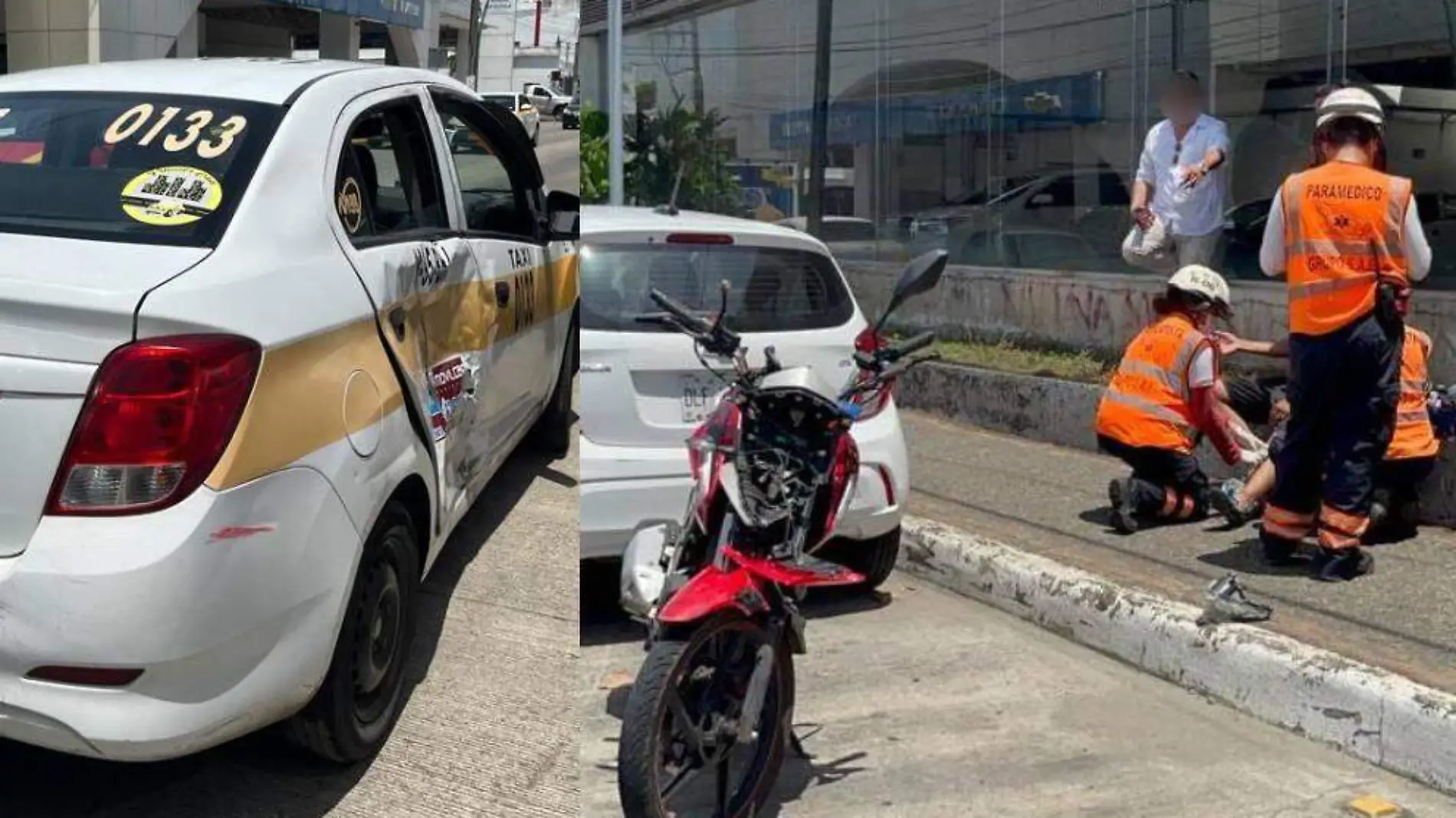 motociclista lesionado